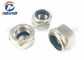 Nylon Lock Hex Head Nuts Stainless Steel Corrosion Resistance For Industrial Fields