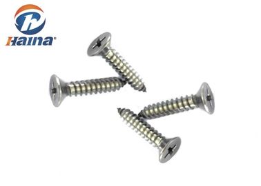 DIN7981 Stainless Steel 304 316 CSK Head Self Tapping screw Untuk lembaran Logam