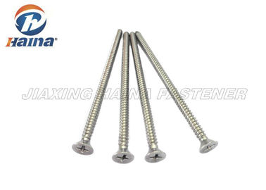 Stainless steel 304 316 Flat Head Metal Single Thread Self Tapping Screws