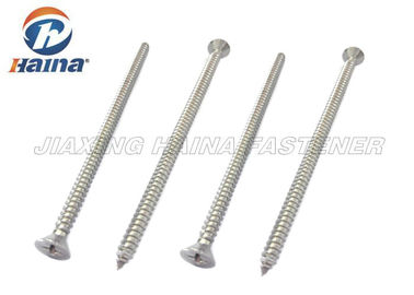 Stainless steel 304 316 Flat Head Metal Single Thread Self Tapping Screws