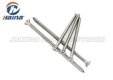 Stainless steel 304 316 Flat Head Metal Single Thread Self Tapping Screws