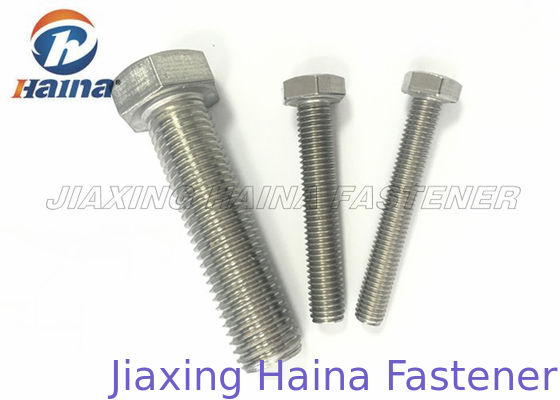 DIN933 A2 A4 Baut dan Mur Kepala Hex Stainless Steel dengan Mesin Cuci