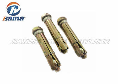 Empat Bagian Tugas Berat Shell M10 Baja Karbon Gr.4.8 Baut Berlapis Seng Kuning