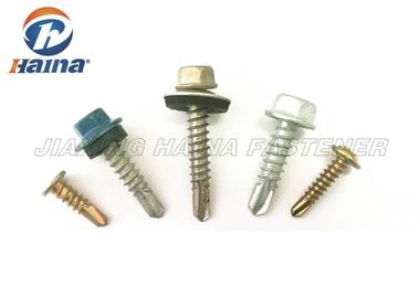 Baja Karbon 4.8 5.8 drive Painted Hex Head Self Drilling Sekrup dan mesin cuci