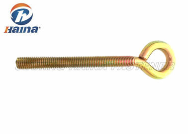 Tensile Carbon Steel Galvanized Eye Bolts 1-1 / 2 `` Batang Berulir Penuh