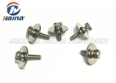 SUS304 SUS316 Sekrup Mesin Kombinasi Kepala Hex Dengan Mesin Cuci Datar Besar