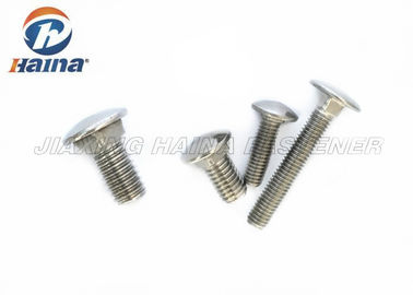 Stainless Steel 304 316 Baut kereta M12 Pelatih Finish Polos yang Dikeraskan