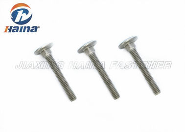 Stainless Steel 304 316 Baut kereta M12 Pelatih Finish Polos yang Dikeraskan