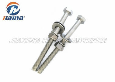 Baja Tahan Karat Kekuatan Tinggi 316 hex setengah ulir Baut dan mur dengan ring