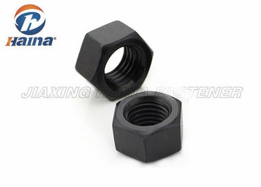 Baja Karbon 8.8 Grade M8 M10 M12 M16 Diameter Hitam ASTM A563 Kacang Kepala Hex