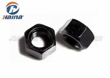 Baja Karbon 8.8 Grade M8 M10 M12 M16 Diameter Hitam ASTM A563 Kacang Kepala Hex