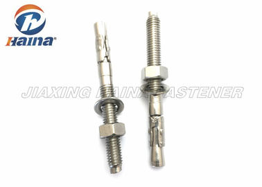 SS304 Baut Jangkar Stainless Steel 316 Berulir Penuh Ekspansi Untuk Beton