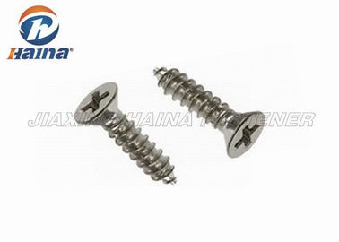 Benang Metrik Ukuran Standar Stainless Steel Slotted Self Tapping Screws