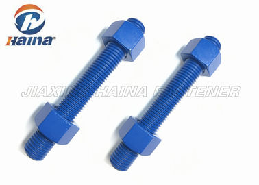 ASTM A193 B7 B7M baja karbon Sepenuhnya Threaded Rod Nuts Stud Baut dan mur