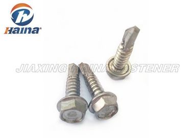 Stainless Steel 304 316 Benang Hex Pengeboran Sendiri Sekrup dan Mesin Cuci Logam