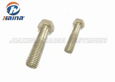 M10 M16 DIN 931 A2 A4 Baut Kepala Hex Setengah Benang Untuk Baja Struktural