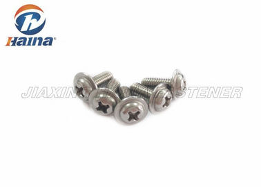 Stainless Steel 304 316 Mesin Sekrup Kepala Pan Tersembunyi Silang Dengan Kerah
