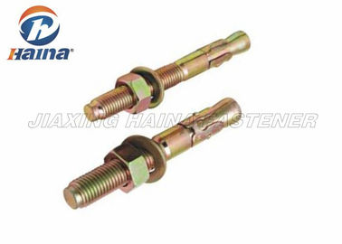 Yellow Zinc M8x25 Disepuh Expansion Carbon Steel Wedge Bolt Anchor