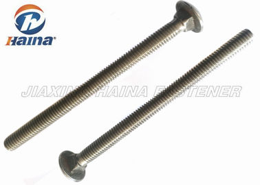 Metrik A2 A4 stainless steel 304 316 Benang Penuh Metrik DIN603 Carriage Bolt