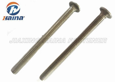 Kepala Bulat Leher Persegi 316 304 Stainless Steel Benang Penuh Pelatih Baut