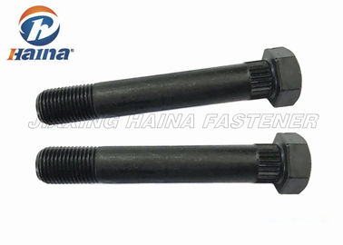 Perlakuan Panas Hitam Setengah Benang Belenggu Knurls Baut Kepala Hex