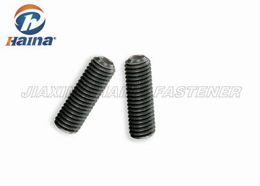 DIN916 Sekrup Mesin Hitam, Socket Hexagon Carbon Steel Set Screw dengan Cup Point