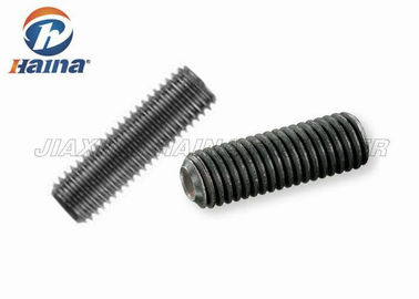 DIN916 Sekrup Mesin Hitam, Socket Hexagon Carbon Steel Set Screw dengan Cup Point