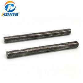 Baja Karbon Gr10.9 B7 ASTM Baut Stud Warna Polos Batang Batang Berulir Penuh