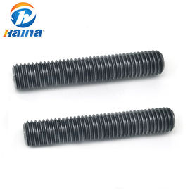 Baja Karbon Gr10.9 B7 ASTM Baut Stud Warna Polos Batang Batang Berulir Penuh