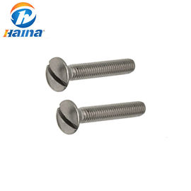Sekrup Mesin Slotted M3 Stainless Steel 304 316 Kekuatan Tinggi