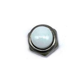 OEM Stainless Steel Kacang SS304 / 316 Hexagon Kubah Nilon Cap Kacang Putih