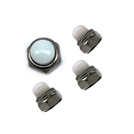 OEM Stainless Steel Kacang SS304 / 316 Hexagon Kubah Nilon Cap Kacang Putih