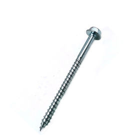 Ss304 / 316 Stainless Sadap Diri Sekrup Hex Kepala Flange Berlapis Seng Putih