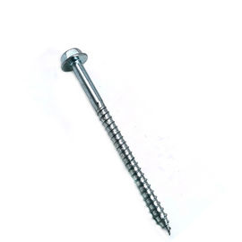 Ss304 / 316 Stainless Sadap Diri Sekrup Hex Kepala Flange Berlapis Seng Putih