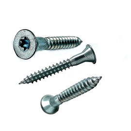 Baja Karbon Sekrup Self Tapping Galvanis Countersunk Dengan Benang Kasar
