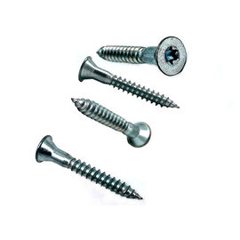 Baja Karbon Sekrup Self Tapping Galvanis Countersunk Dengan Benang Kasar