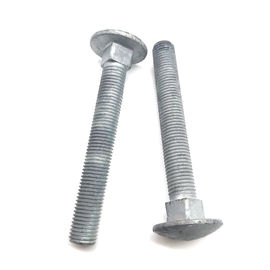 Baja Karbon HDG Mushroom Head Square Neck Carriage Bolt Untuk Daya