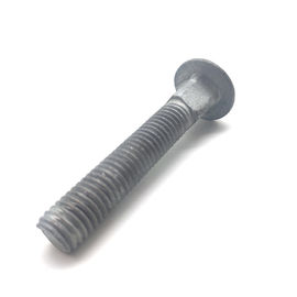 M30 M40 Carbon Steel 4.8 5.8 Kepala Bulat Baut kereta Leher Persegi Panjang