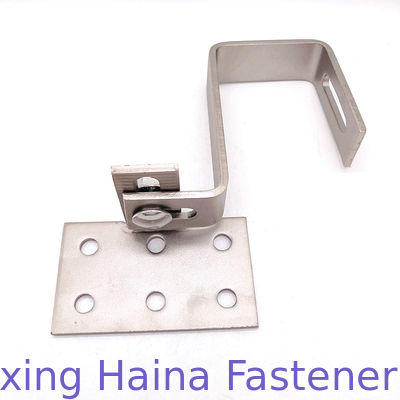 Panel Surya Stainless Steel A4 Pemasangan Kustom Kait Atap Ubin yang Dapat Disesuaikan