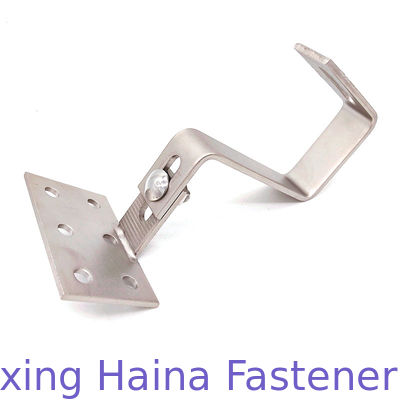 Adjustable SUS304 SUS316 Kait Atap Ubin Batu Tulis Surya untuk Pemasangan Panel Surya​