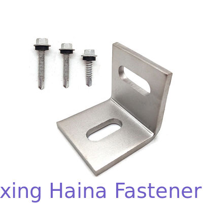 Aluminium/Stainless Steel L Feet Flange Hex Self Drilling Screw dan End Clamp