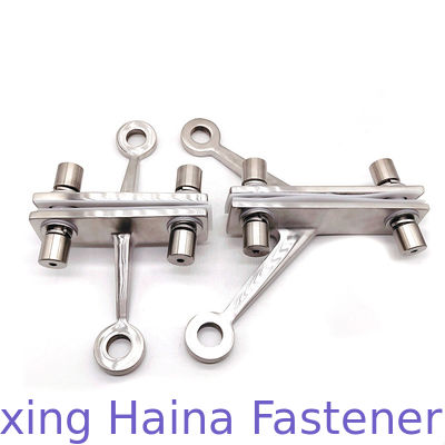 304 Stainless Steel 2 Lengan Tirai Dinding Spider Glass Fittings