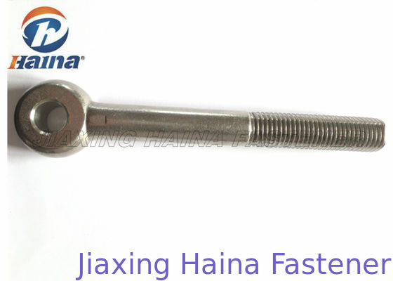 Stainless Steel 304 316 DIN 580 Lifting Eye Bolt Custom Fasteners , Fully Threaded Eye Bolt